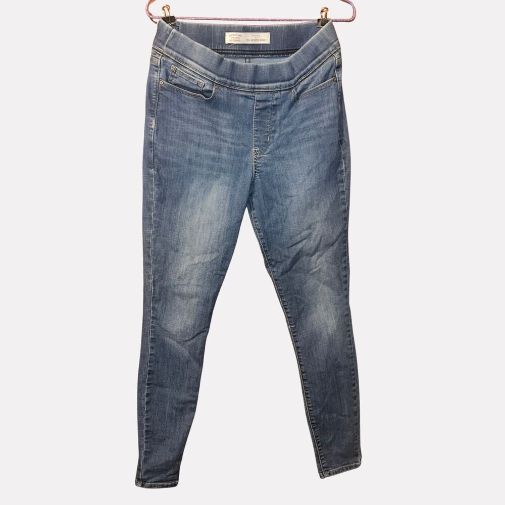 Signature Levi Strauss Pull-On Super Skinny Jeans Women's Size 8